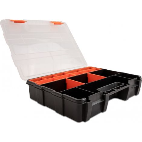 Delock Caja de clasificaciÃ³n con 21 compartimentos 290 x 220 x 60 mm naranja / negro