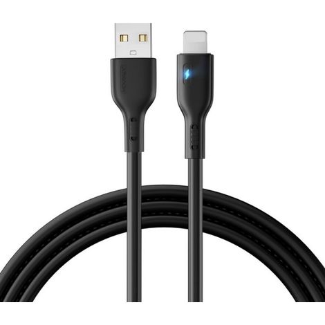 Câble USB Lightning - 2 m - Indicateur LED - 2,4 A - Pour iPhone iPad (1/3)