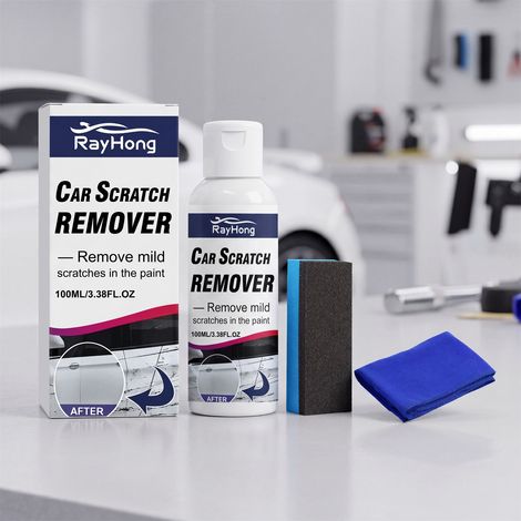 Autokratzer-Pflegemittel zur Reparatur von Lackkratzern, zur Wiederherstellung des Glanzes und für die bequeme tägliche Politur – 100 ml, 1 Tuch, 1 Schwamm -- DTEKGAZ (1/5)