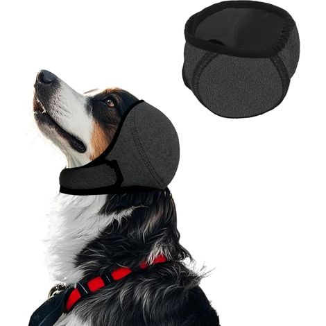 Snood Chien,Cache Oreille Chien,Protege Oreillechien, pour La Protection Contre Le Bruit Pendant Le SéChage des Cheveux, L'Aide Au Sommeil(Tour De TêTe 25-38 Cm, Poids Recommandé 15-35 Jin) (1/5)