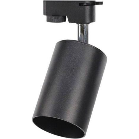 Optonica – Spot LED sur rail triphasé noir – Compatible ampoule GU10 – Puissance 35W – Installation facile pour éclairage ciblé