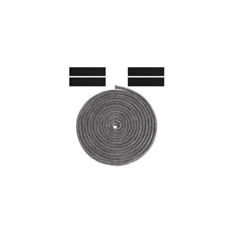 Joint Tressé pour Insert et Poêle, 6mm x 3m Joint en Fibre de Verre avec 4 Ruban, Joint Réfractaire, Joint Insert Cheminée pour Poele a Bois, Cheminée, Chaleur, Résistante à 600°C (1/5)