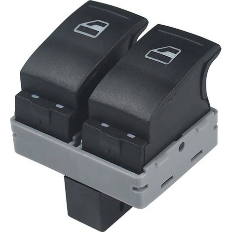 Interruttore dell'alzacristalli, Pulsante di comando per finestrino elettrico 7E0959855A per Muvan T5 T6 2005-2009 lato conducente (1/5)