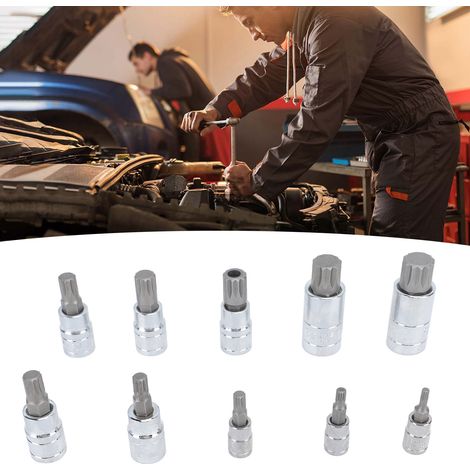 Kit de tournevis Torx (embouts et douilles) pour l'entretien et la réparation automobile (livré sous emballage à bulles) (1/5)