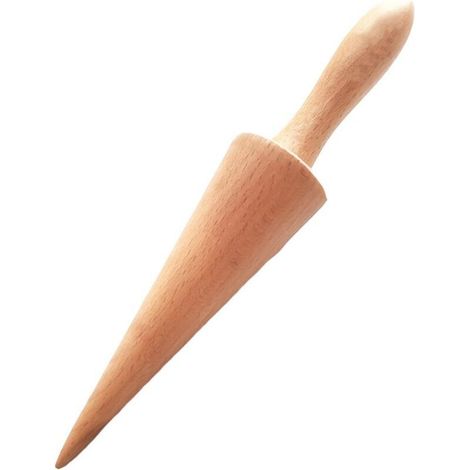 Appareil à cornets de glace en bois, rouleau à cornets en bois, outil de pâtisserie portable, gaufrier pour hôtels et cuisines (1/5)
