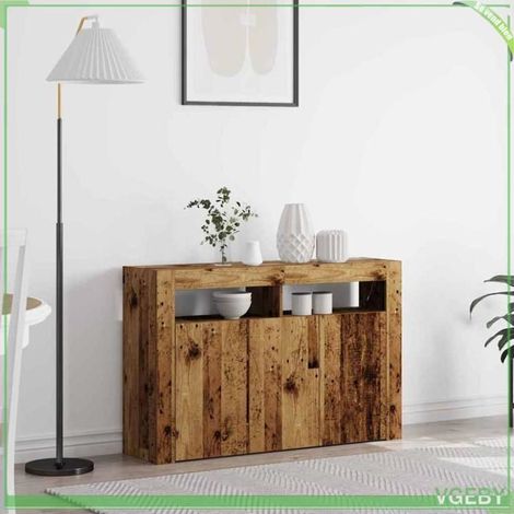 Buffet - 3333883 - Bois ancien - 3 portes - 116 x 30 x 75 cm (1/5)
