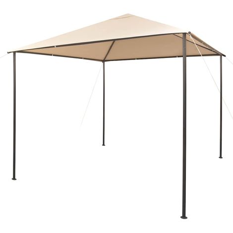Chapiteau tente-Tente de réception 3 x 3 m Beige Acier (1/5)