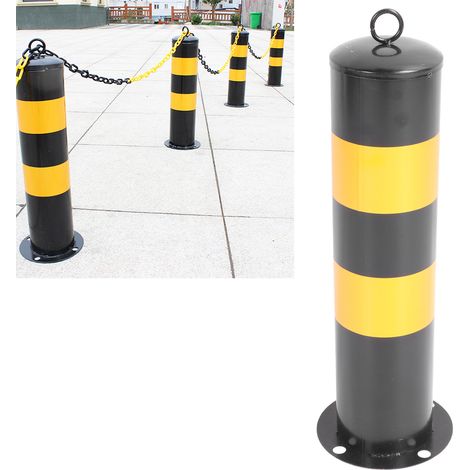 Poteaux de signalisation réfléchissants en tube d'acier épais de 50 cm, bornes routières, poteaux d'intersection et poteaux anti-collision en bord de route. (1/5)