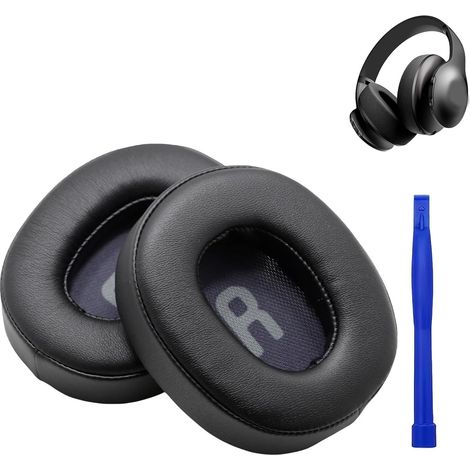 1 paio di cuscinetti auricolari per cuffie JBL Tune 700(700BT)/710(710BT)/720(720BT)/750(750BT,750BTNC), 760(760NC) (neri) (1/5)