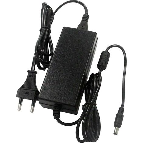 Fuente de alimentación para tira LED V-TAC de 60 W, 12 V, 5 A, Plug&Play, conector Jack 2.1, cable de 2,4 m con conector IP44