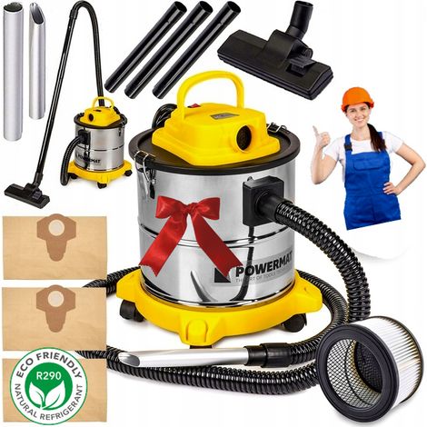 ASPIRAPOLVERE INDUSTRIALE PER RISTRUTTURAZIONI, DETRITI, POTENTE 3 IN 1, CENERE, CAMINO, GRIGLIA