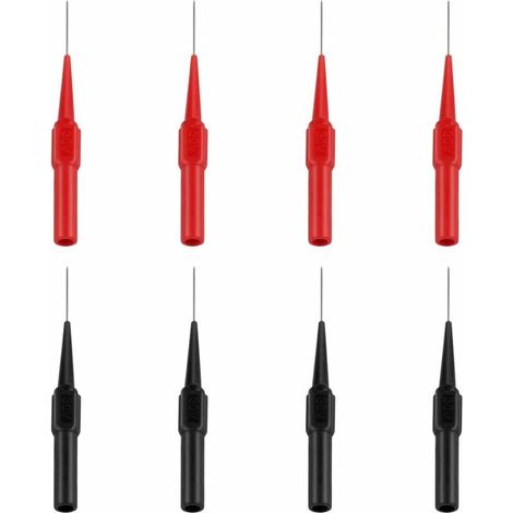 Piece Stainless Steel Multimeter Test Leads Set, Multifunctional Test Leads for Multimeters, Labs, Electricians (Red and Black) (1/5)