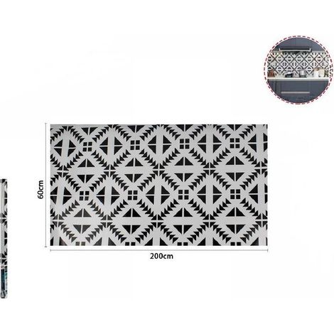 TrAdE Shop Traesio - Rotolo Adesivo Per Muri Parete Carta Da Parati Adesiva 60cmx2mt Geometrica 70867 -