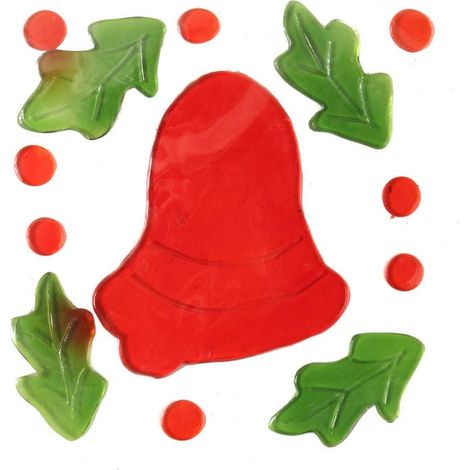 Adesivo in gel per finestre - Campanula rossa (1/3)