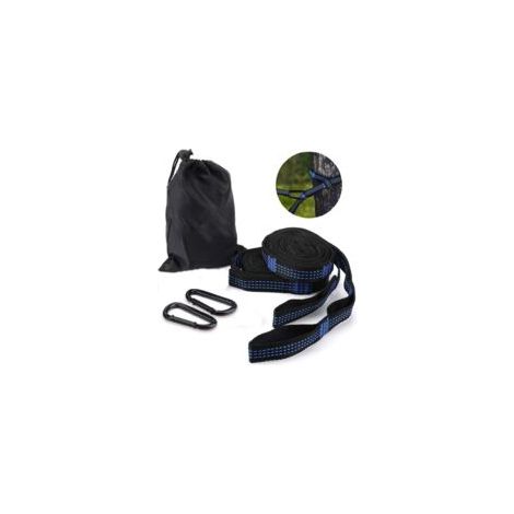 Hamac de Fixation, Balançoire Fixation de l'Arbre Aufhängeset, 2,8 m x 2,5 cm Maxi 500kg, 14 Boucles, 2 Mousquetons, de Camping, de Randonnée, OuQIEDOVIEYoor, Voyage (1/5)