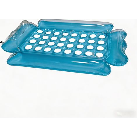 Matelas de natation gonflable pour adultes – Modèle à 32 poches, grande taille (52” x 33,5”), parfait pour bronzer, pour la piscine, le lac, la plage, le jardin et pour s'amuser lors de fêtes à la pis (1/5)