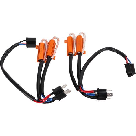 Stück H4 50W 8Ω LED-Widerstand Fehlerfreier LED-Leuchten-Lastwiderstand für Dekodierung und Fehlersuche (1/5)