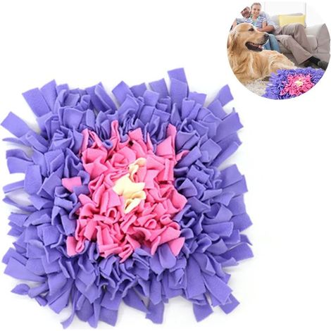 Tapis de fouille pour chiens et chats, 45 x 45 cm, pour l'entraînement olfactif et l'alimentation. Durable, sans polluants et pliable.