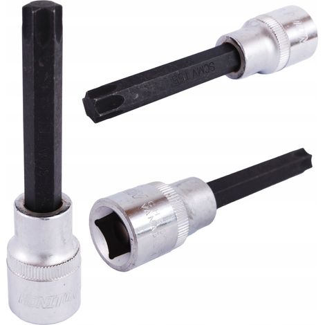 Llave de vaso Honiton de 1/2" con punta Torx T30 de 100 mm (1/4)