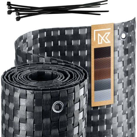 KADAX Couverture de balcon Tapis de balcon en technorattan 0,9x3m
