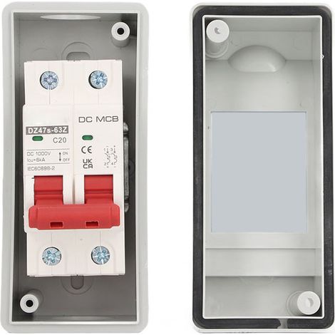 Miniatur-Zweipol-Schutzschalter IP65 wasserdicht für 1000V DC 20A Photovoltaikanlagen (1/5)