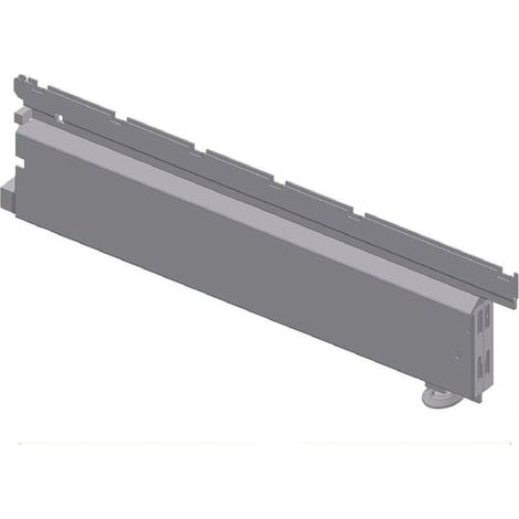 BASE SCATOLATA PER PIANTANA CON PIEDINO REGOLABILE GRIGIO RAL 7035  mm.500 p.x300 l.x140 h.