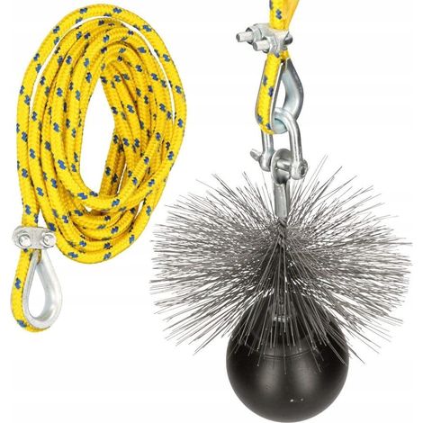 Set di spazzacamino da 150 mm per la pulizia di camini, lunghezza 6 m (1/5)