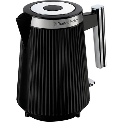 Bouilloire électrique [1,7L, 2400 W] Brontë (Design noir mat, bec verseur, indicateur niveau d'eau, enrouleur de câble, éclairage, ouverture automatique du couvercle, base 360°) 26750-70 (1/5)
