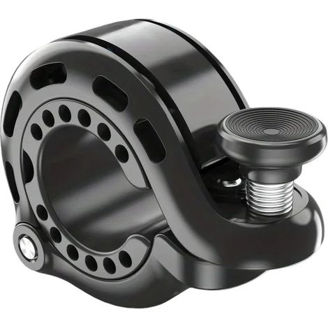 Fahrradklingel, laut, 110 dB, mechanisch, schwarz, 46 mm (1/2)