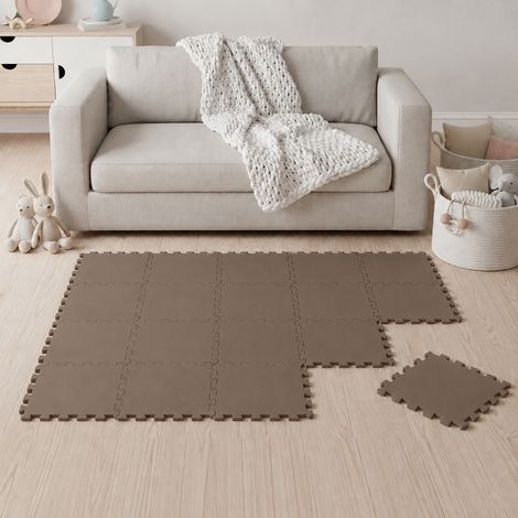 18 Piezas Alfombra Puzzle para Bebés y Niños - 30x30 Suelo Goma EVA Tapete Juego (1/5)