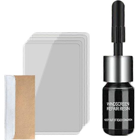 Kit de réparation de pare-brise fissuré et rayé, à monter soi-même (1/5)