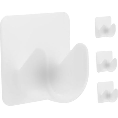 Lot de 4 supports adhésifs pour tringle à rideaux, salle bain et cuisine. (1/5)