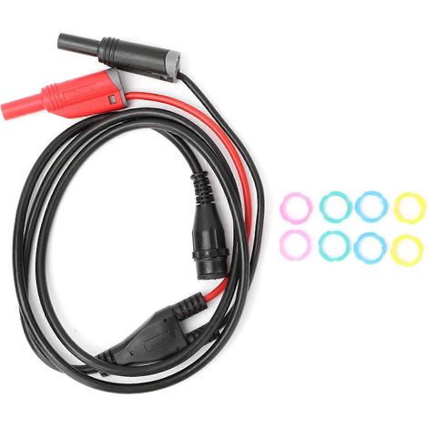 Câble coaxial de test pour oscilloscope P1204 avec fiche BNC et fiche banane de sécurité, 100 cm