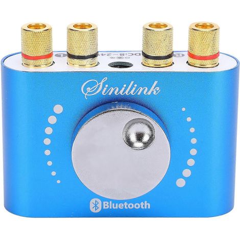 Amplificateur de puissance Bluetooth 20 W + 20 W, haut-parleur numérique stéréo 2 canaux, lecteur audio, alimentation CC 8-24 V