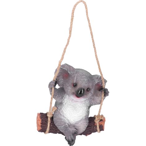Figurine Koala en Résine Suspendue - Décoration de Jardin Extérieur Sculpture Ornement