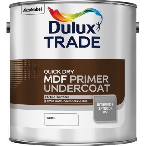 Dulux Trade Quick Dry MDF Primer and Undercoat - 2.5 Litres