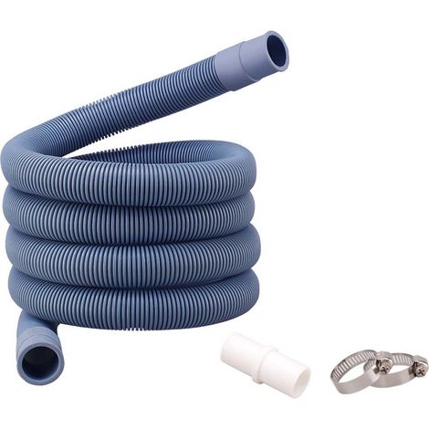 Rallonge de tuyau d'évacuation pour machine à laver, universelle, 2 mètres, avec adaptateur et colliers de serrage-AquaForge (1/5)