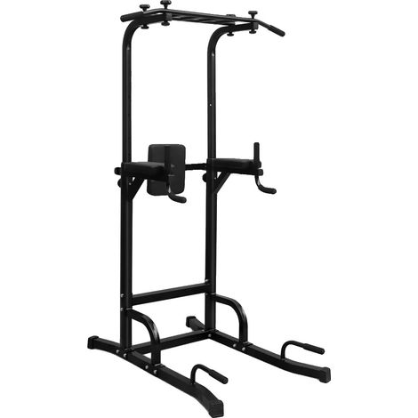 Power Tower, verstellbare Höhe, multifunktionale Fitnessstation, 69,68 bis 90,55 Zoll (1/2)