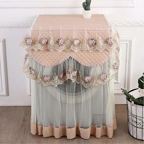 Housse de protection pour lave-linge/sèche-linge, 60 x 60 x 85 cm, anti-poussière, convient à la plupart des lave-linge à chargement frontal et des sèche-linge d'extérieur. (1/5)