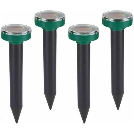 4 Repellente solare per talpe IP65 Repellente per talpe ad ultrasuoni, Repellente per talpe, Repellente per arvicole, Repellente per talpe per giardino, prato, cortile, erba verde (1/5)