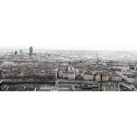 Tableau sur toile basilique de Fourvière Lyon 30x97 cm - Impression sur Toile Murale Décorative - Image imprimée en HD sur Toile - Toile sur Châssis en Bois FSC - Fabriqué en France (1/4)