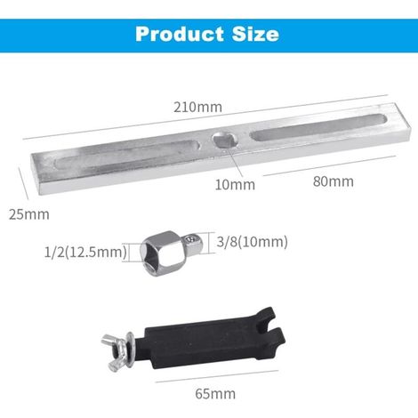 Kit pour enlever le couvercle du réservoir de carburant par - Modèle universel avec pompe et clé à molette - Outil de réparation pour voiture (1/3)