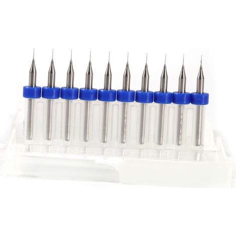 Foret micro en carbure de tungstène pour circuits imprimés PCB (0,2mm) - Lot de pièces de perçage (1/2)