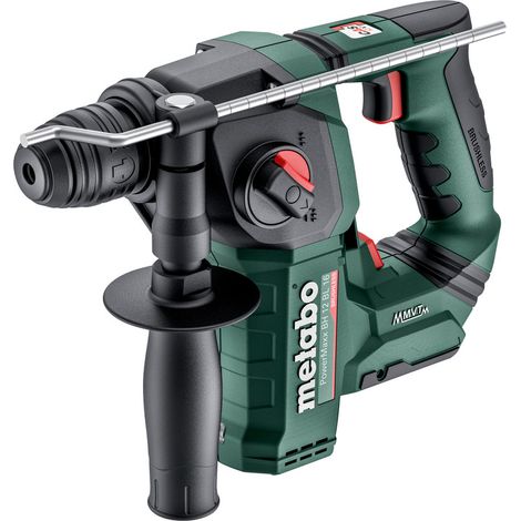 Metabo – Marteau perforateur sans fil 12V – Moteur Brushless – Perçage béton 16mm – Vitesse de frappe 5250/min – Éclairage LED