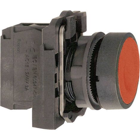 Schneider Electric – Bouton poussoir affleurant complet composable – Ø22mm – noir – étanche IP69 – 1NO – pour usage industriel