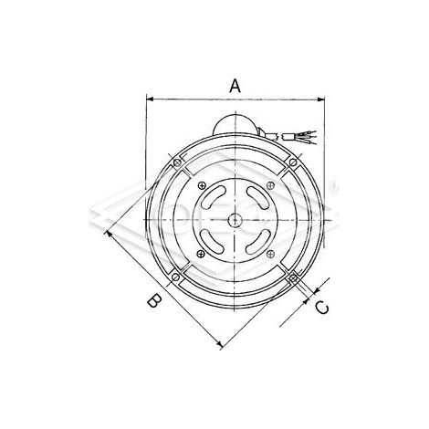 Bride universelle F1 pour moteur de brûleur