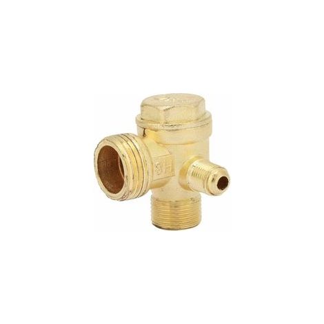Clapet anti-retour 3 voies en laiton pour compresseur d'air – (1/5)