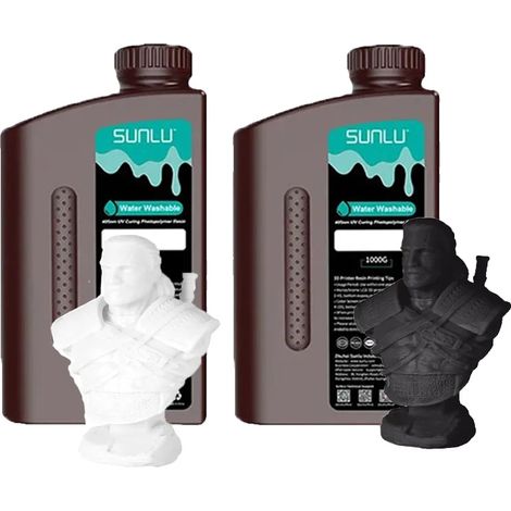 3D-Harz, wasserabwaschbar, hohe Präzision, Water-Wash BK WT (1/2)