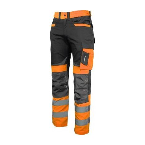Pantaloni di segnalazione neri e arancioni, "2XL", CE, lahti (1/2)