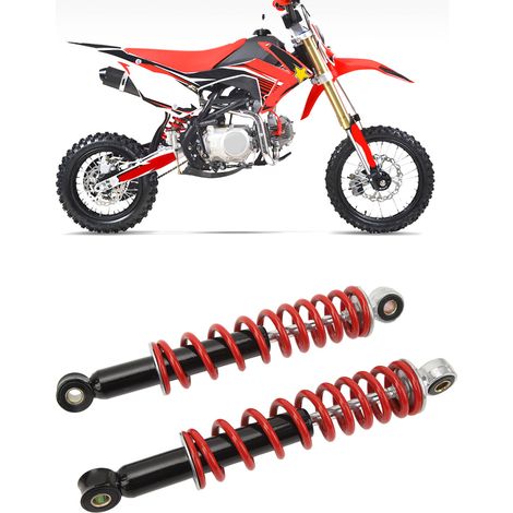 Ein Paar Stoßdämpfer mit einer Länge von 270 mm eignet sich für Offroad-Motorräder, Quads und Karts mit einem Hubraum von 50 bis 125 cm³. (1/5)